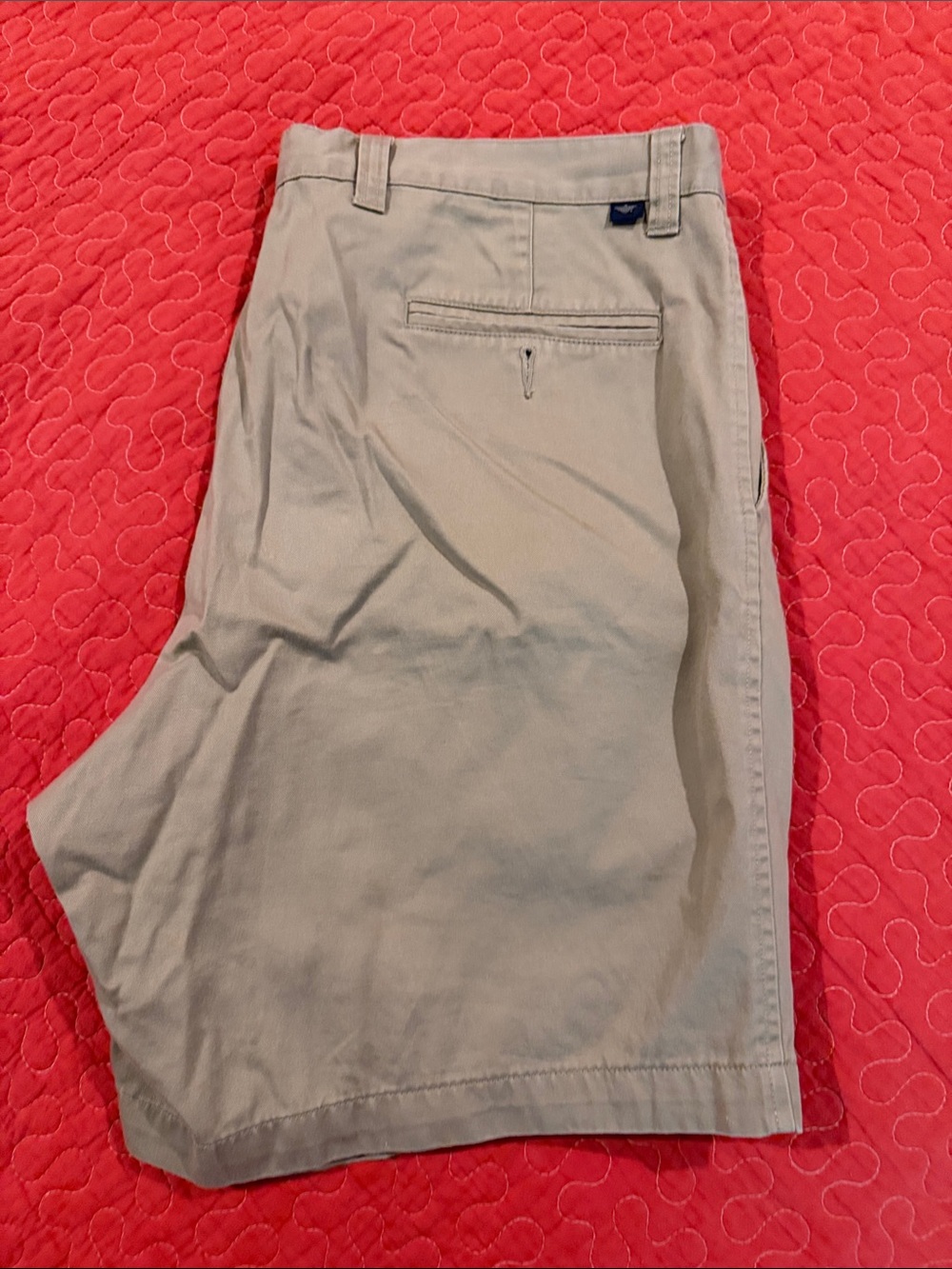 Dockers Men’s Flat Front Shorts in Light Khaki